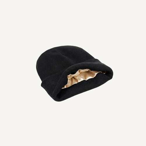 Satin-Lined Beanie