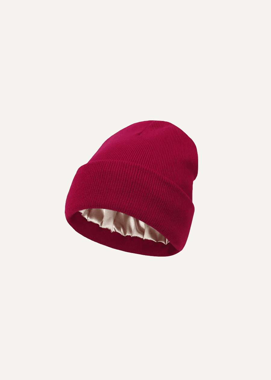 Satin-Lined Beanie