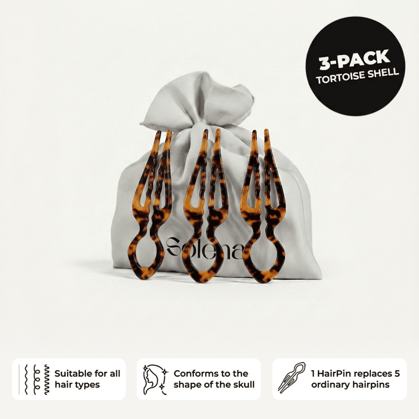 Solena HairPin | 3-pack