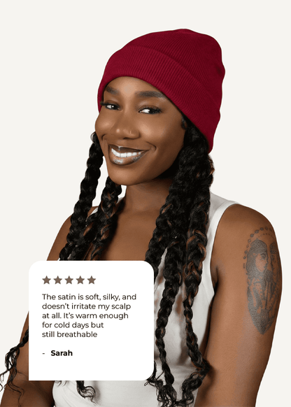 Satin-Lined Beanie